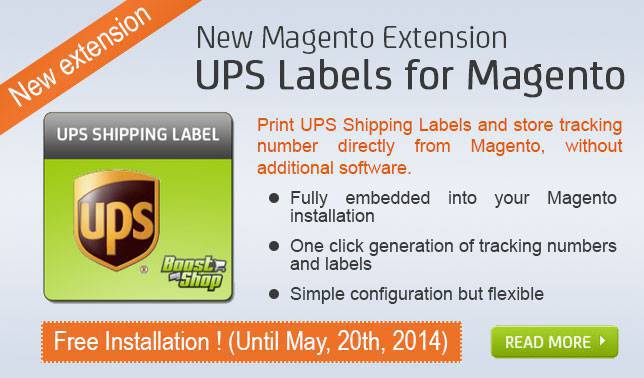 UPS Labels for Magento : Free installation