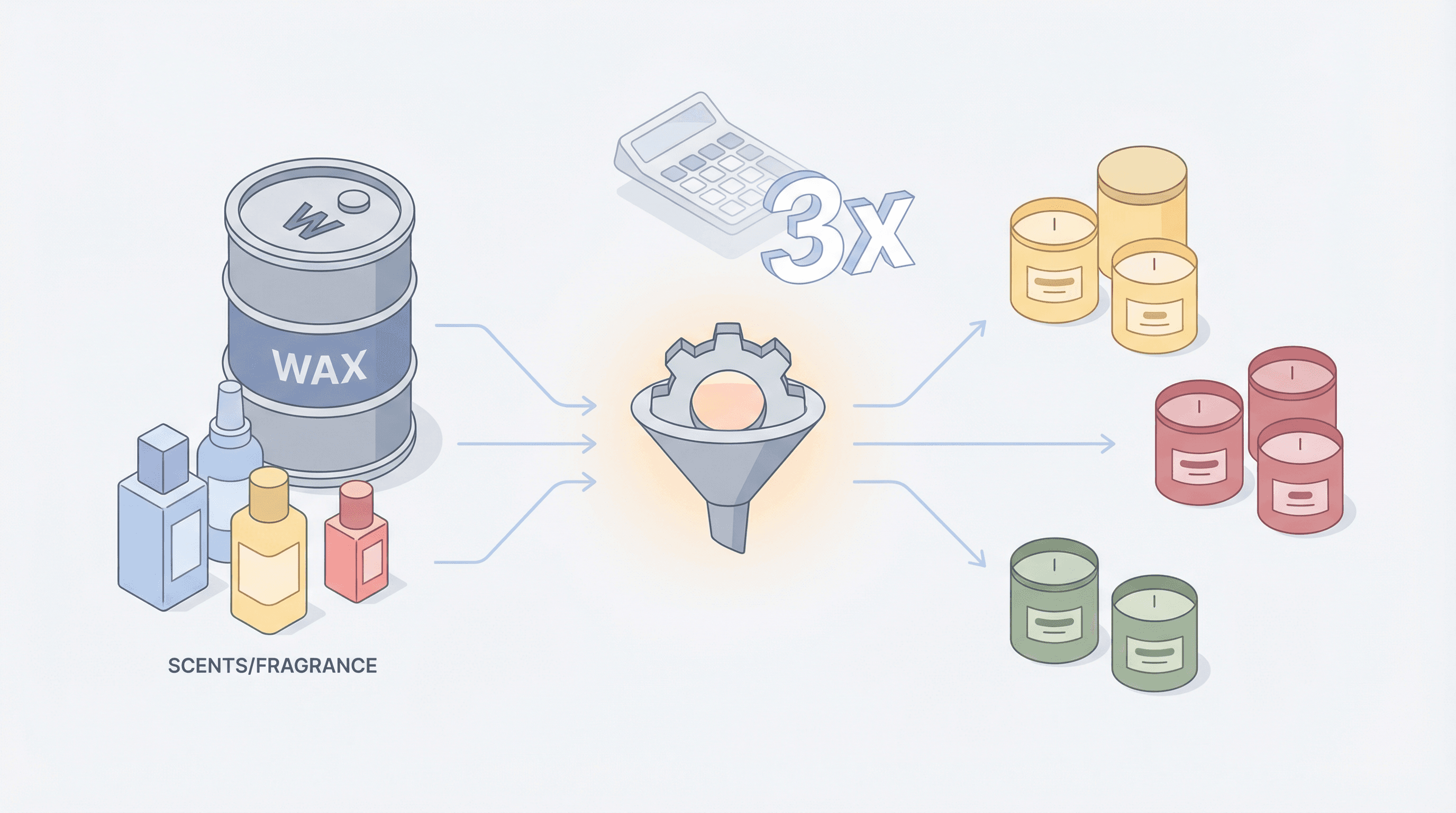 Comment le calcul de stock par nomenclature a triplé l'inventaire vendable d'un fabricant de bougies