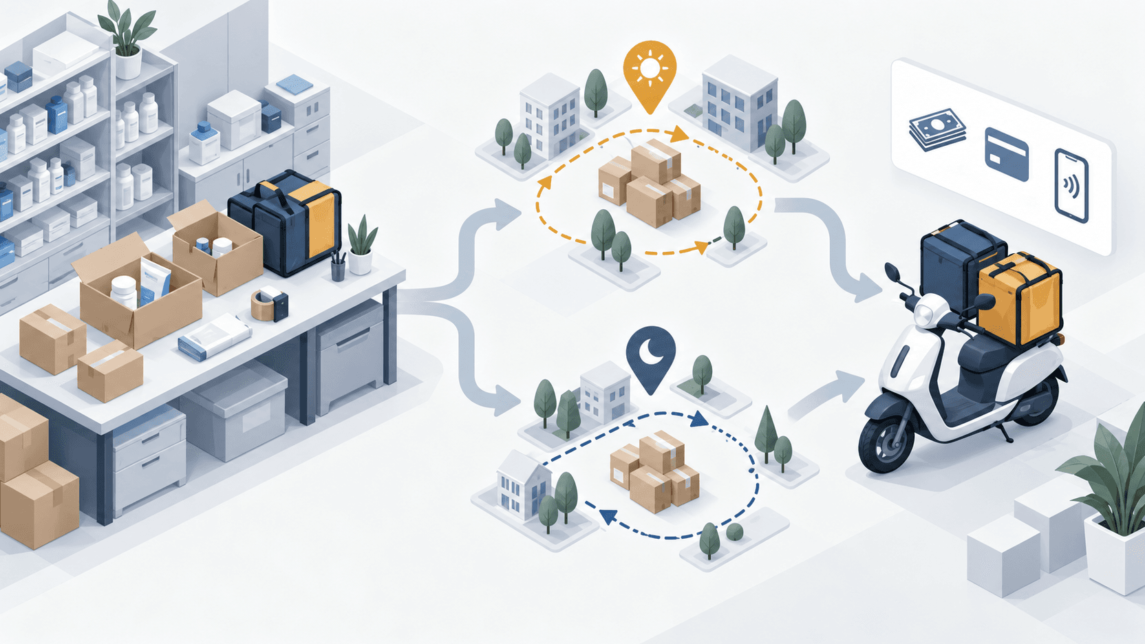 How a Pharmacy Runs Its Own Courier Delivery Rounds