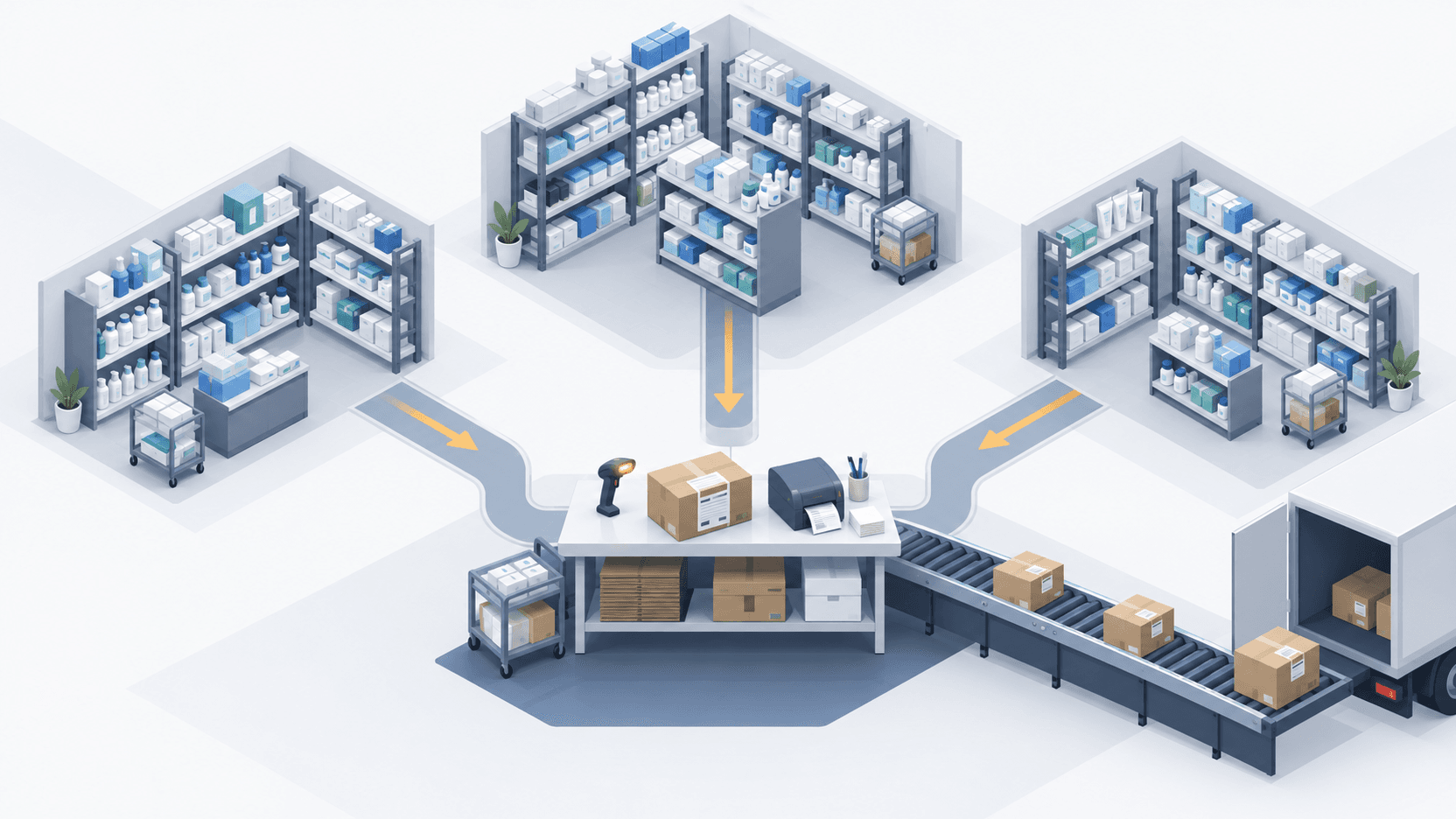 How a Pharmacy Brings Three Storage Areas Into One Picking Flow