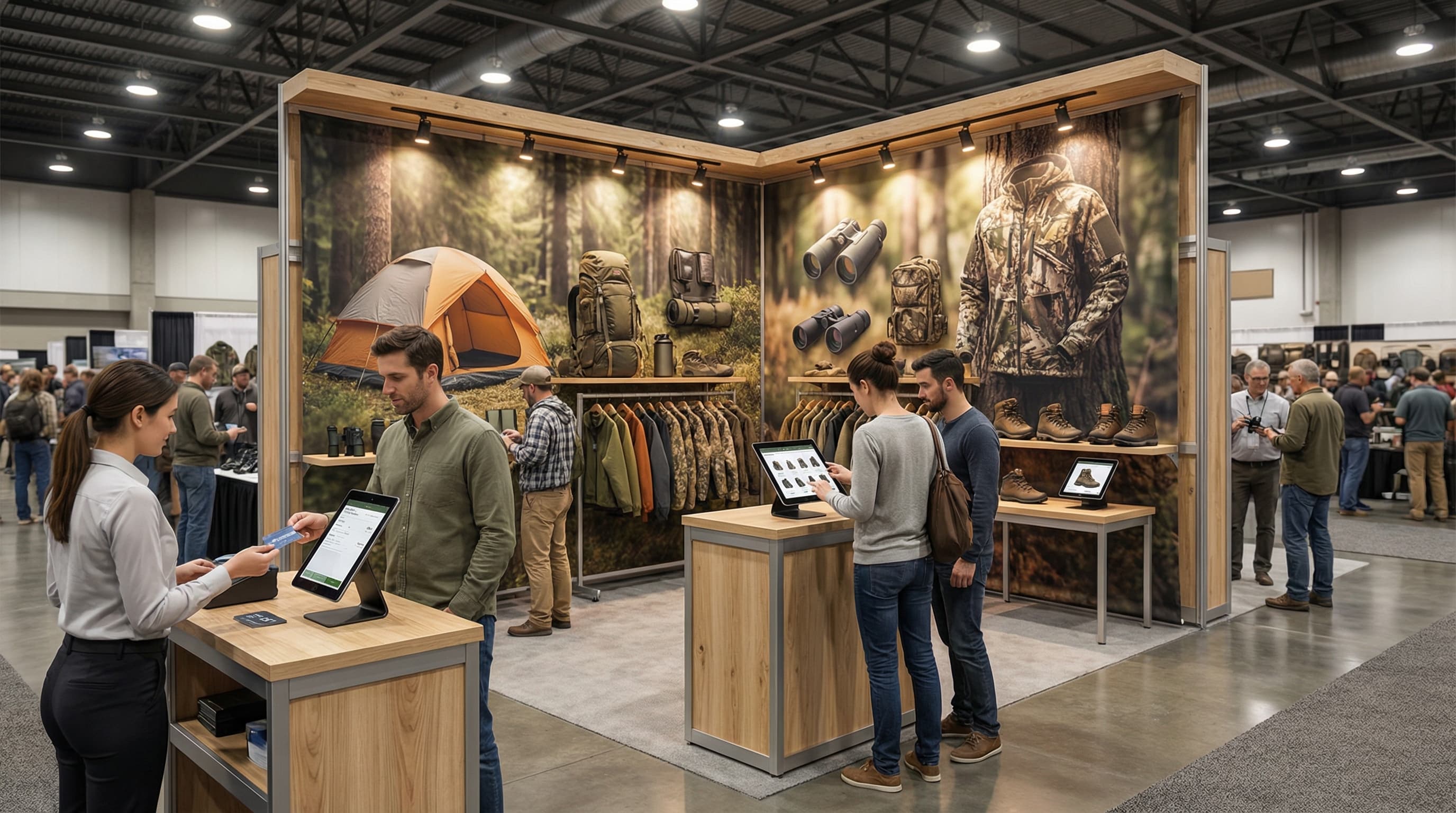 How a Hunting Equipment Specialist Deploys 5 POS Terminals in Minutes at Trade Shows