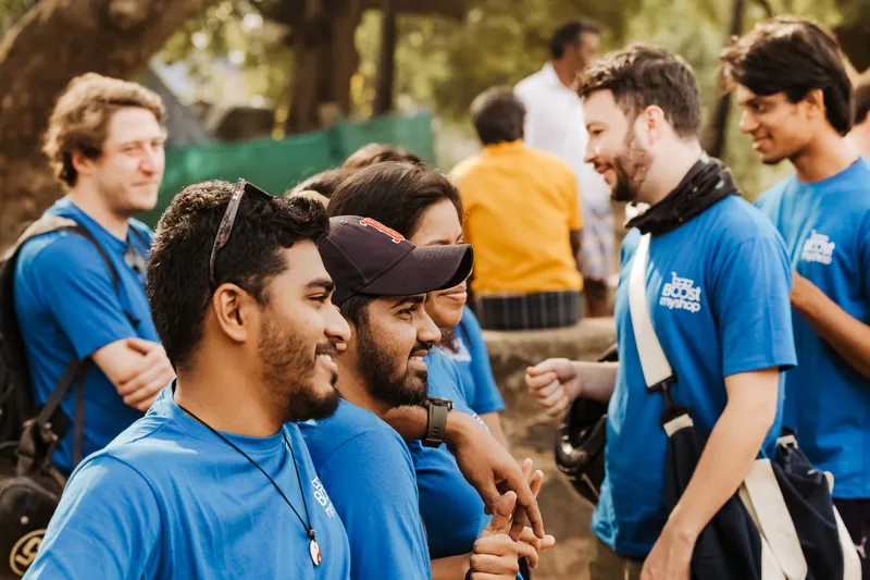 Outdoor adventures with the team in India