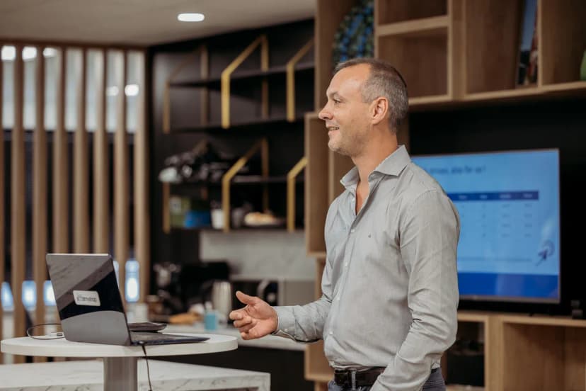 Marc sharing the product vision