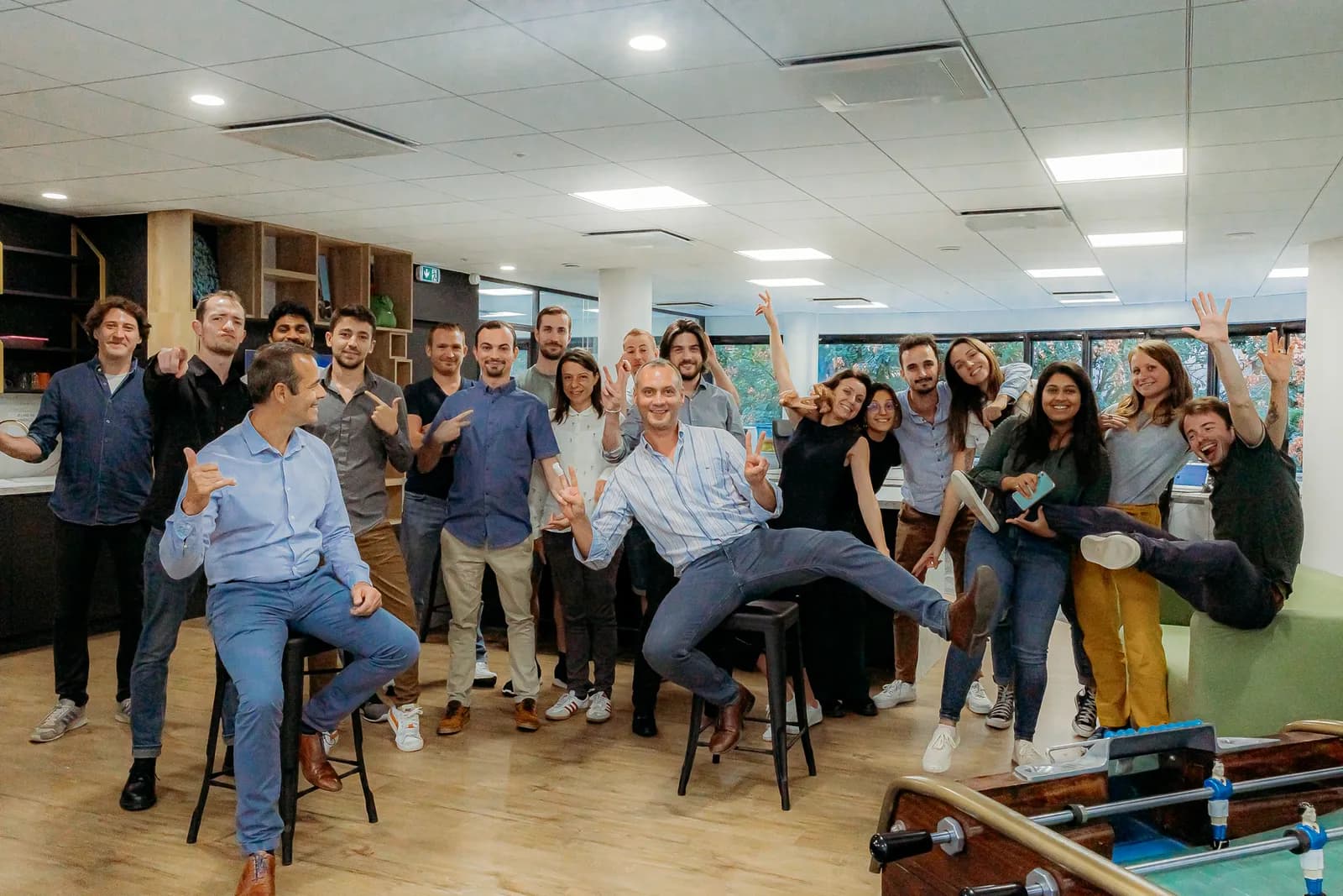 L’équipe Boostmyshop dans les bureaux de Lyon