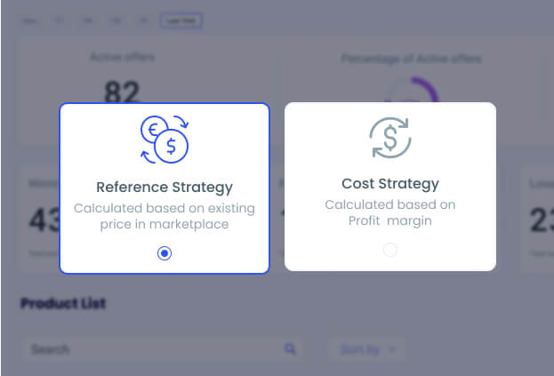 Capture d’écran de la fonctionnalité de création de stratégies de dynamic pricing de Boostmyshop myPricing