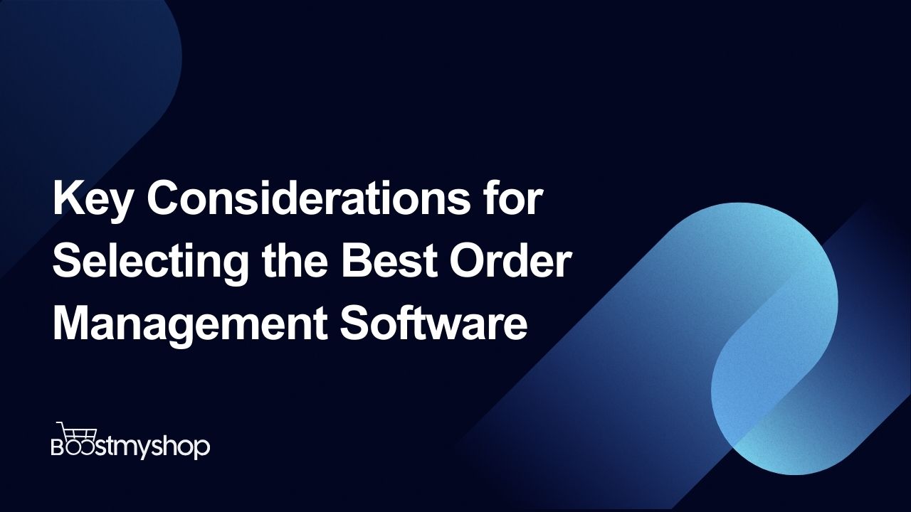 Order Management Software