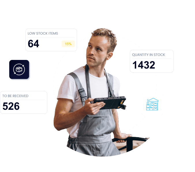 Streamline workflow for inventory actions inside warehouse